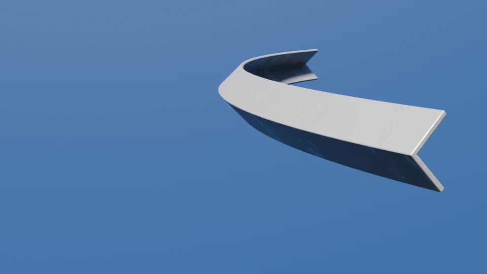 Angle rolled heel-out