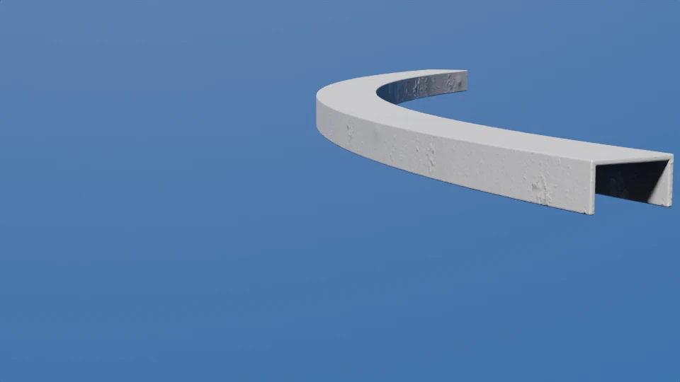 Channel rolled hard-way