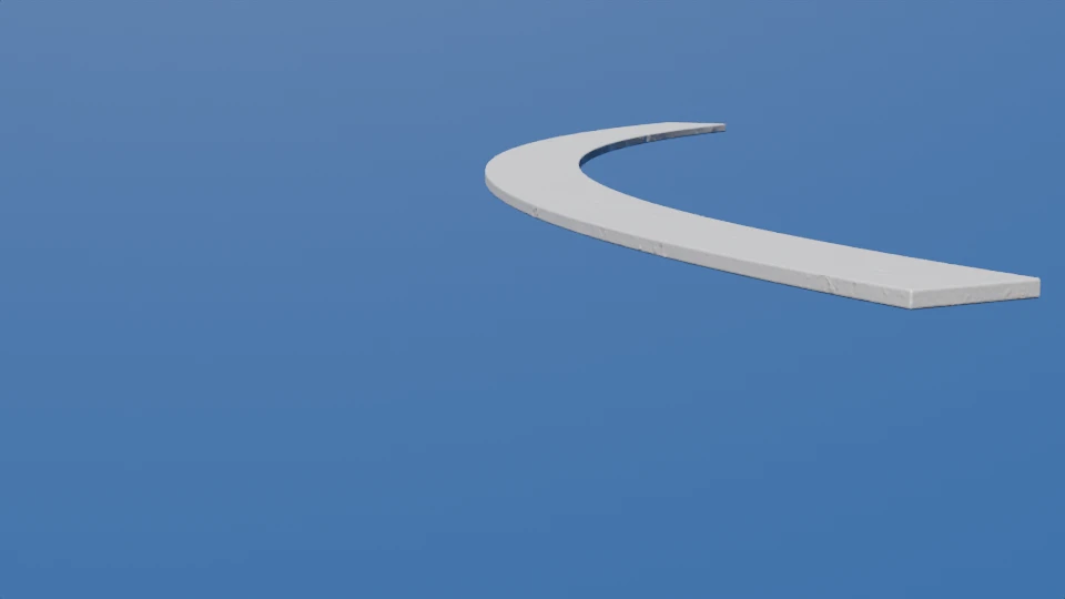 Flat bar rolled hard-way